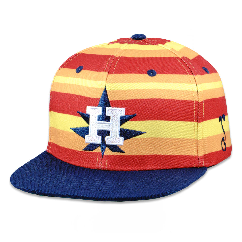 Grassroots - Hashstros Orange Striped Snapback Hat