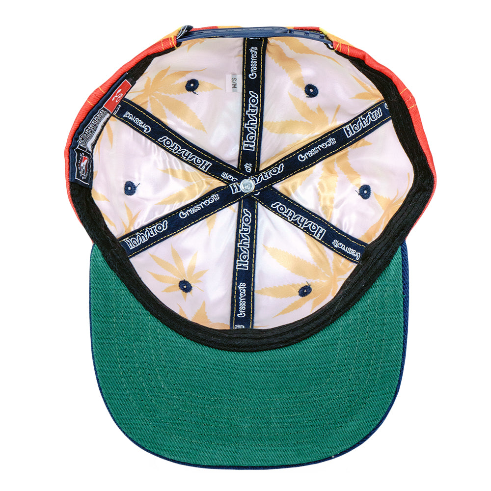 Grassroots - Hashstros Orange Striped Snapback Hat