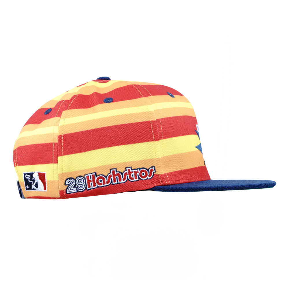 Grassroots - Hashstros Orange Striped Snapback Hat