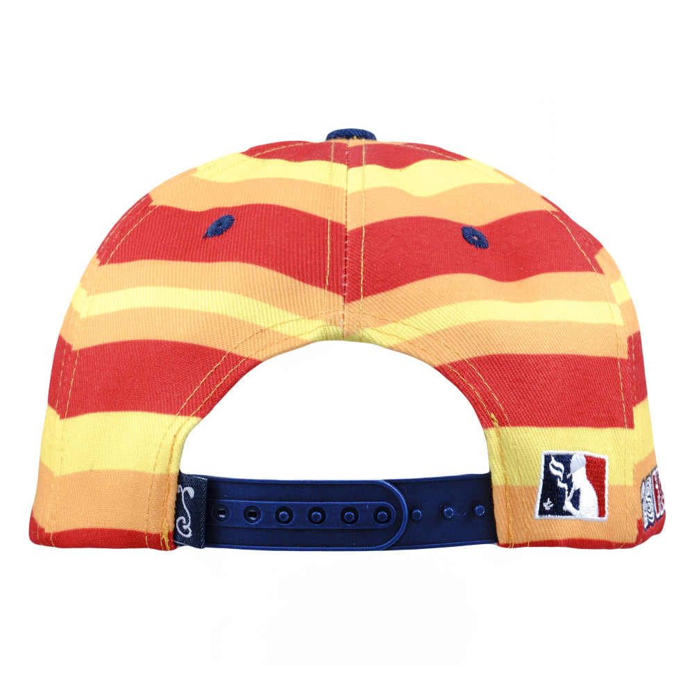 Grassroots - Hashstros Orange Striped Snapback Hat