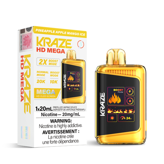 Kraze HD Mega - Pineapple Apple Mango Ice