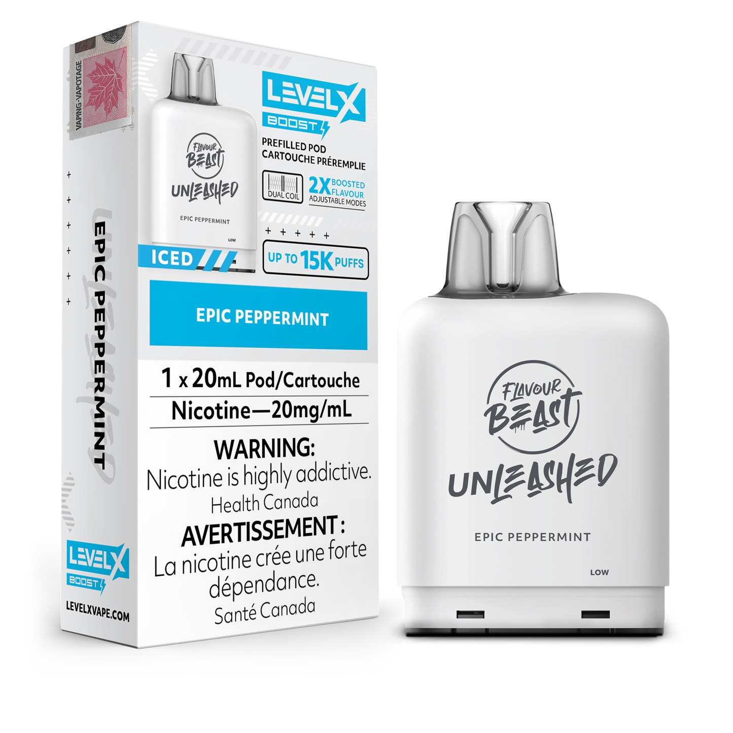 Level X Boost Unleashed - Epic Peppermint / 20 mg / 20 mL