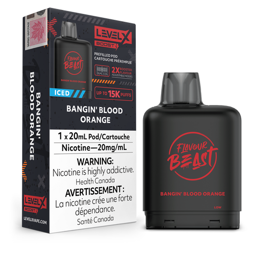 Level X Boost - Bangin' Blood Orange Iced / 20 mg / 20 mL