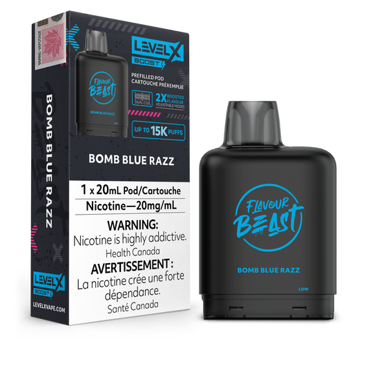 Level X Boost - Bomb Blue Razz / 20 mg / 20 mL