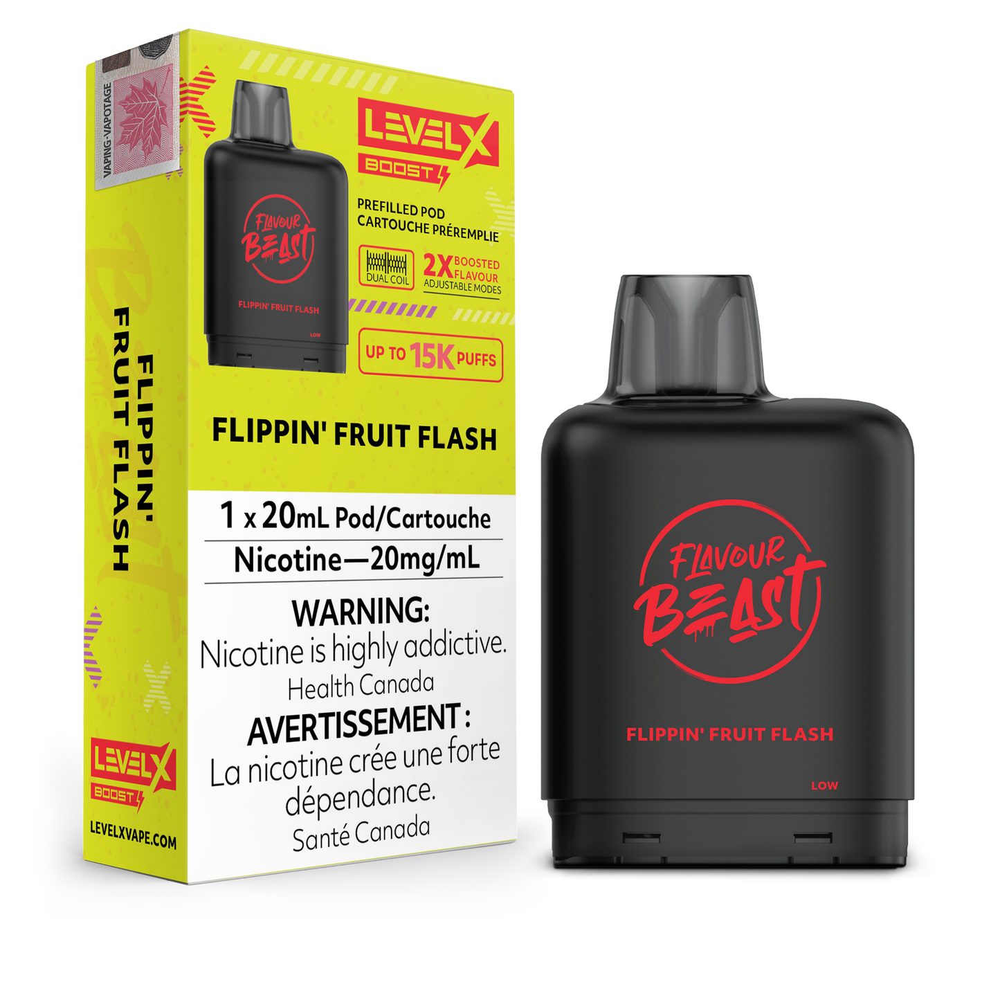 Level X Boost - Flippin' Fruit Flash / 20 mg / 20 mL