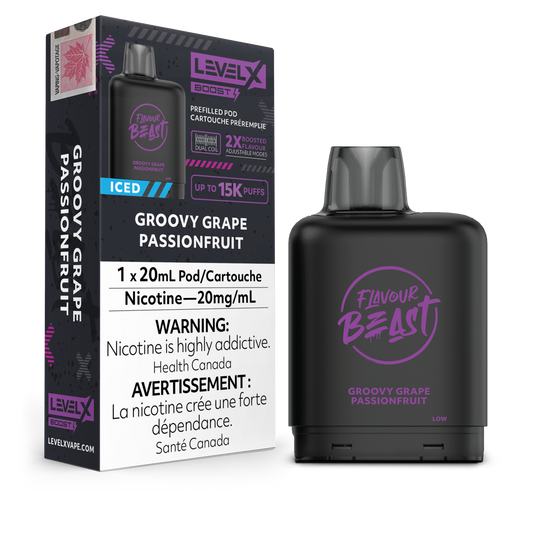 Level X Boost - Groovy Grape Passionfruit Iced / 20 mg / 20 mL