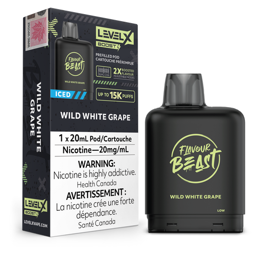 Level X Boost - Wild White Grape Iced / 20 mg / 20 mL