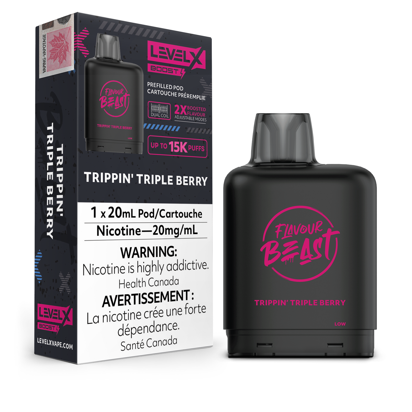 Level X Boost - Trippin' Triple Berry / 20 mg / 20 mL