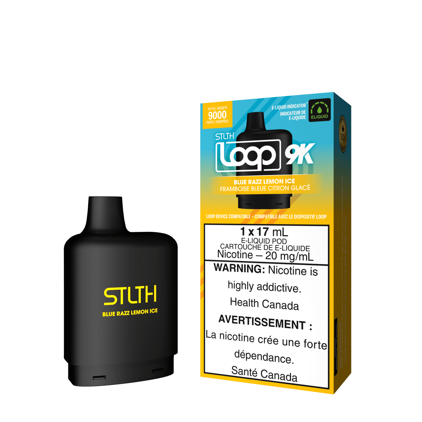 STLTH Loop 9K - Blue Razz Lemon Ice / 20 mg / 17 mL