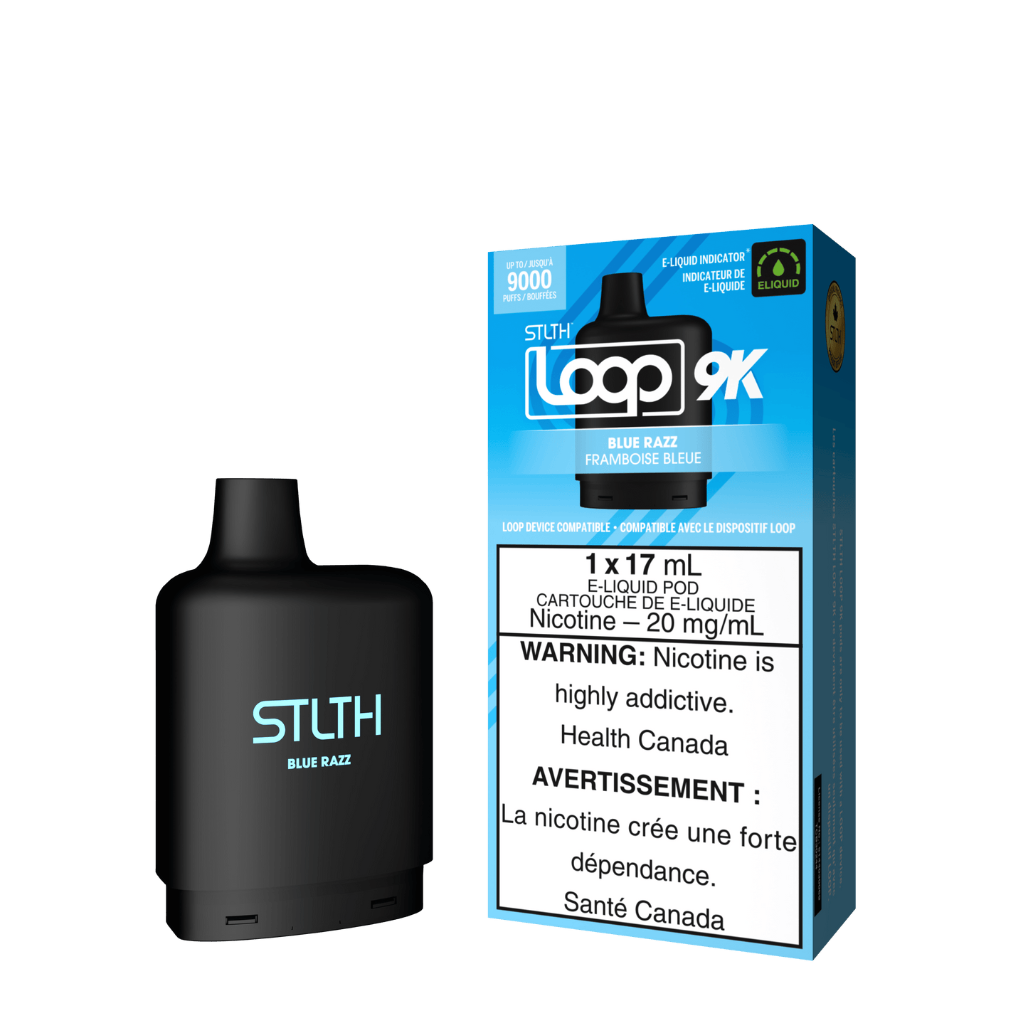 STLTH Loop 9K - Blue Razz / 20 mg / 17 mL