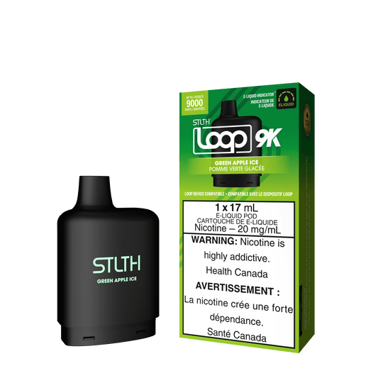 STLTH Loop 9K - Green Apple Ice / 20 mg / 17 mL