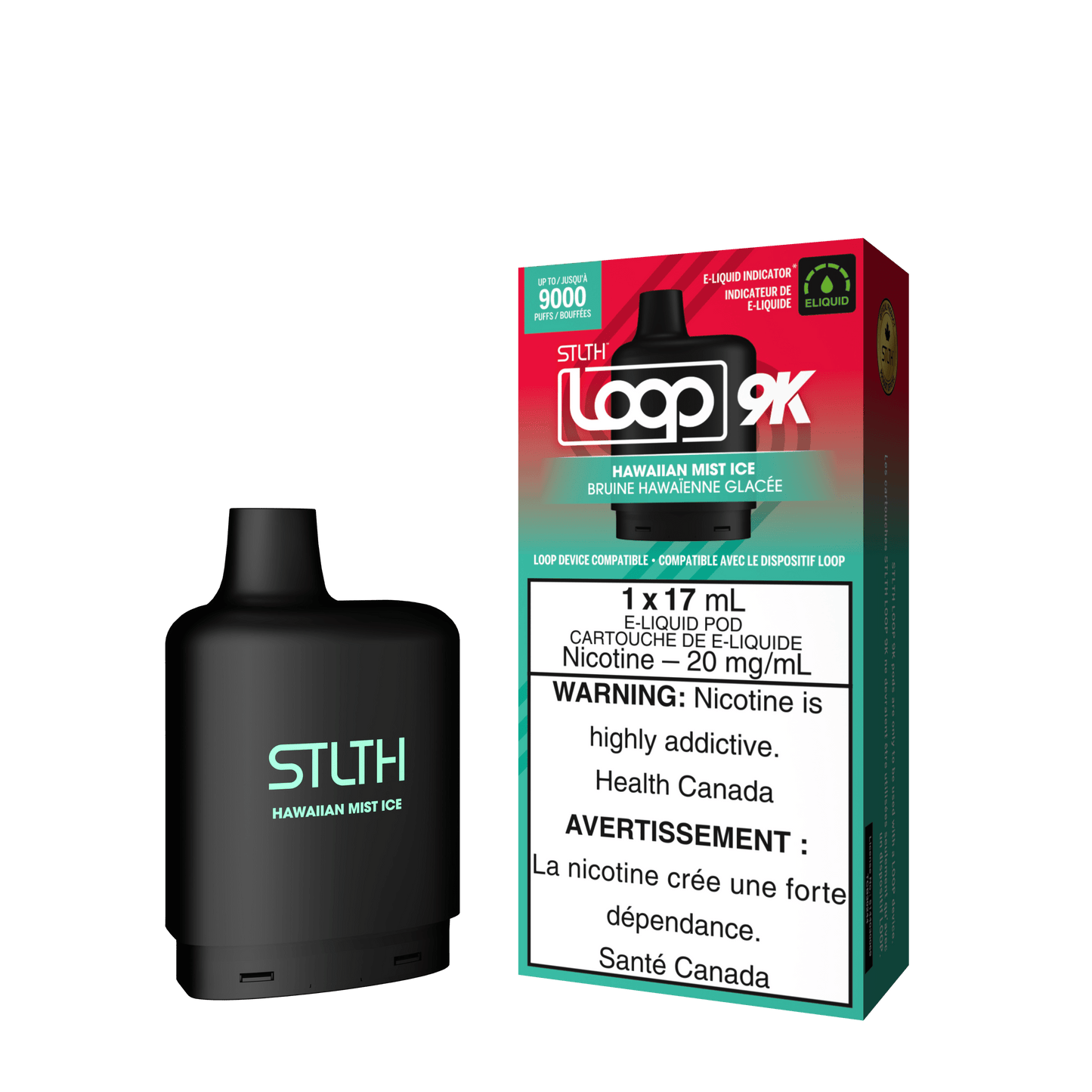 STLTH Loop 9K - Hawaiian Mist Ice / 20 mg / 17 mL