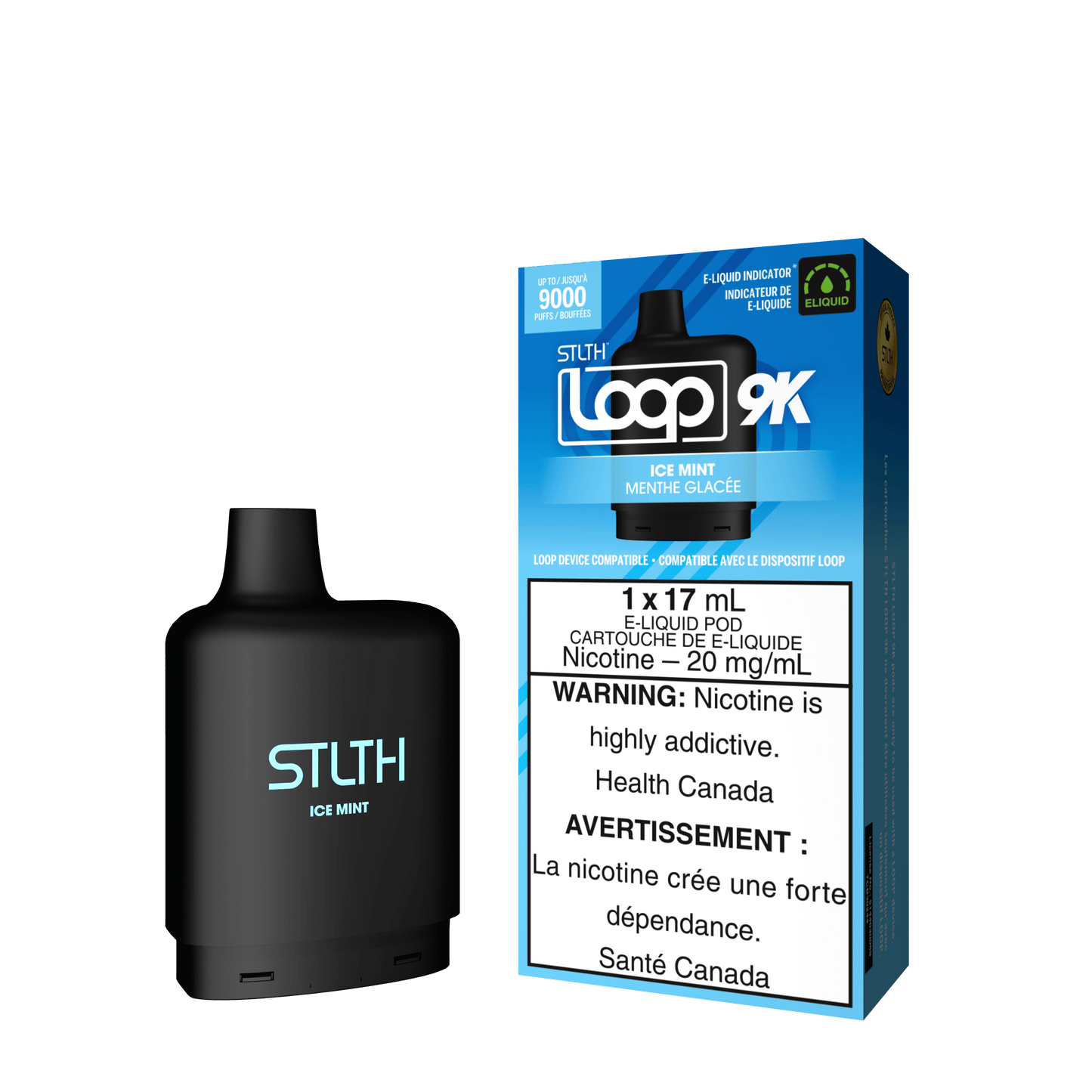 STLTH Loop 9K - Ice Mint / 20 mg / 17 mL