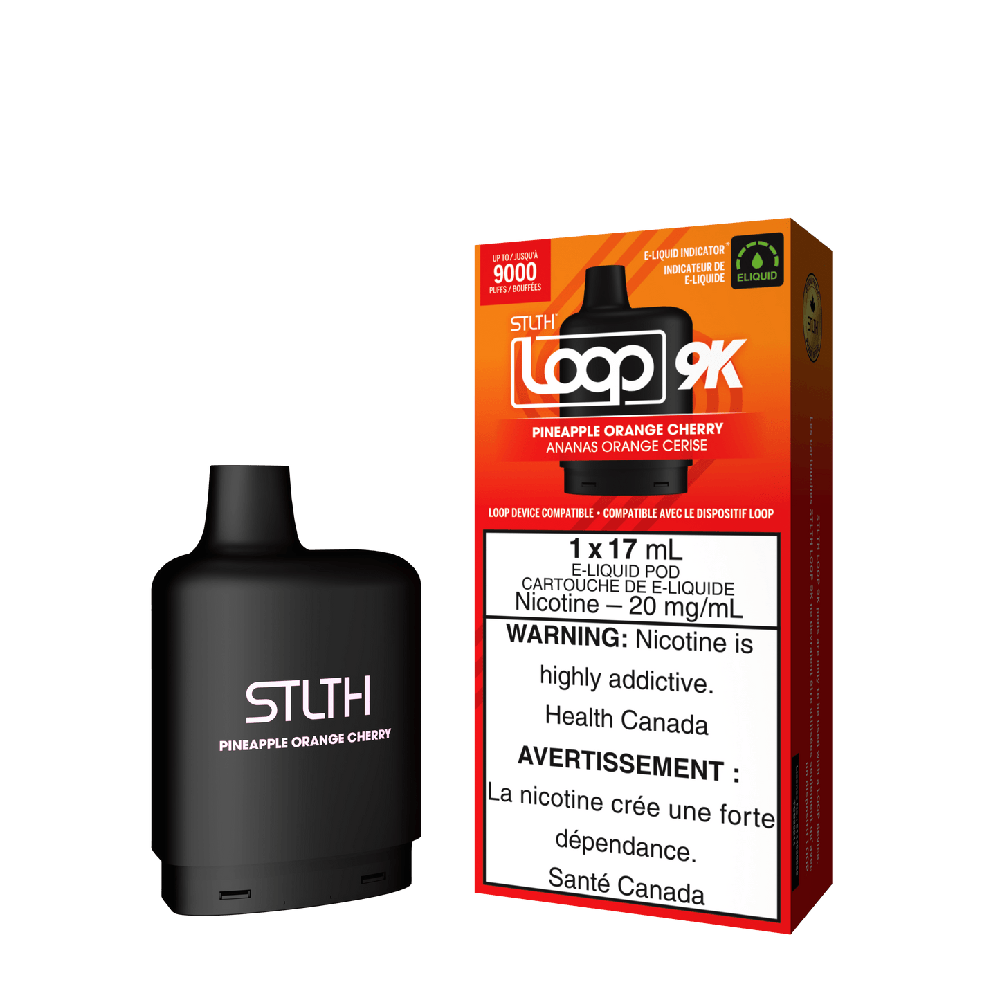 STLTH Loop 9K - Pineapple Orange Cherry / 20 mg / 17 mL