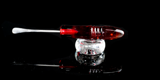 Full Zirk Glass - Glass Handle Dabber - Red