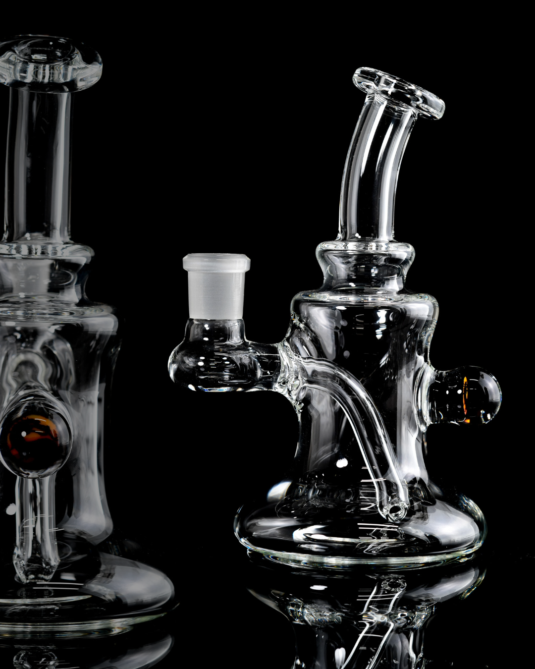 Green Belt Glass - Clear Mini Tube W/Millie - 3