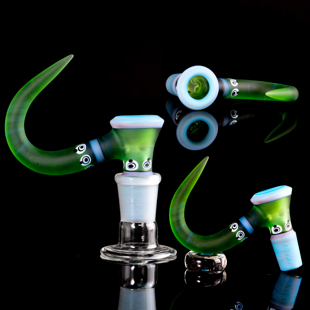 Thill Glassworks - Dot Stack & Green 18mm 4 Hole Full Work Slide