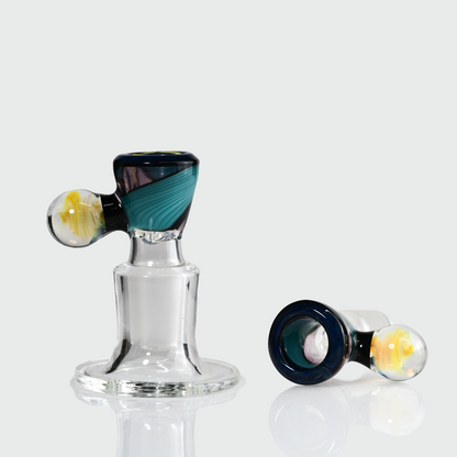 Al Gore - 18mm 4 Hole Linework Fume Handle Bowl