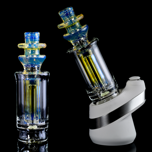 Discobox Glass - Functional Puffco Peak Top - Fume