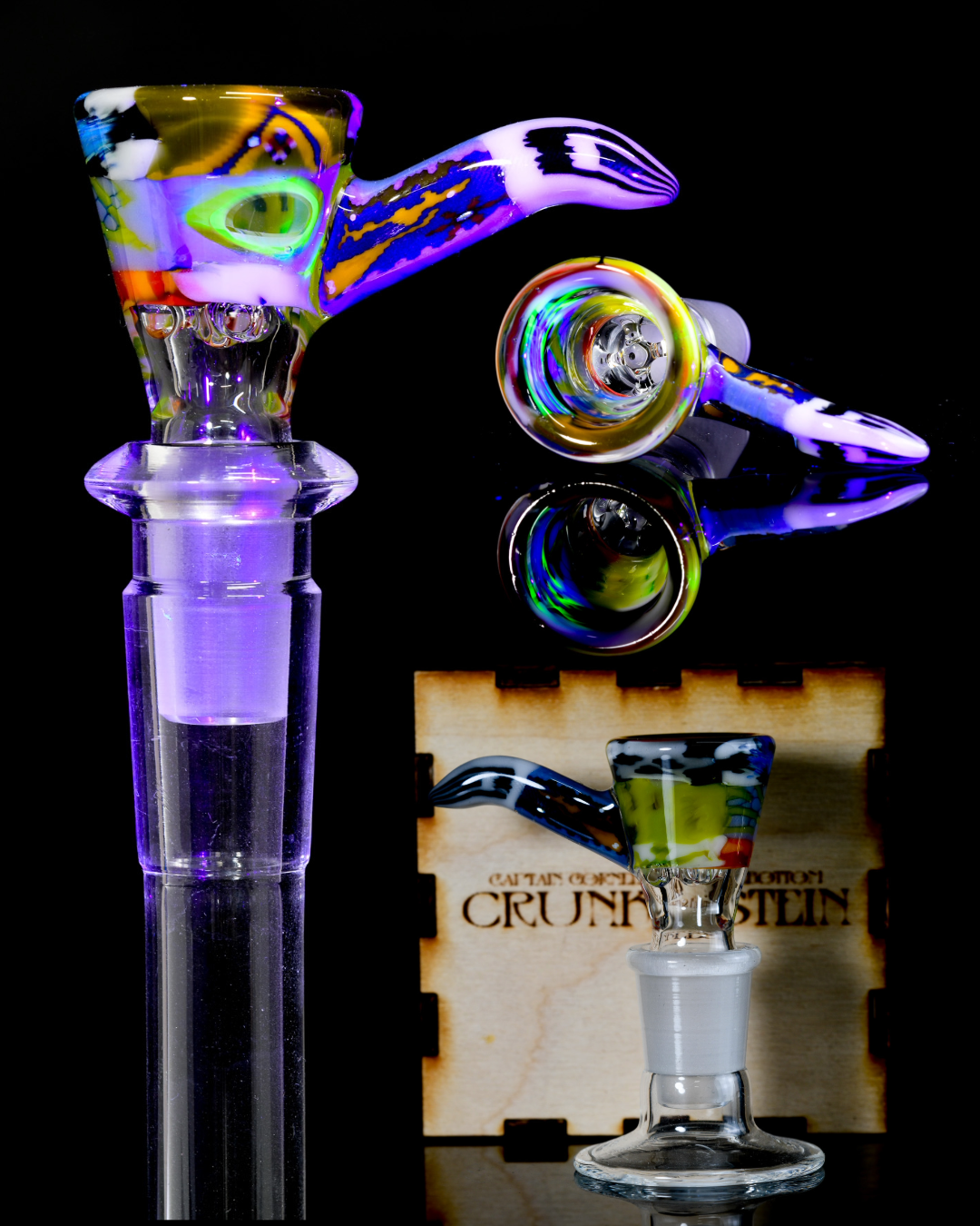 Crunkelstein Glass - 14mm 4 Hole Millie Slide