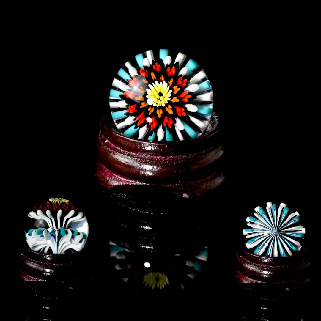 Steve H Glass - Implosion Flower Marble