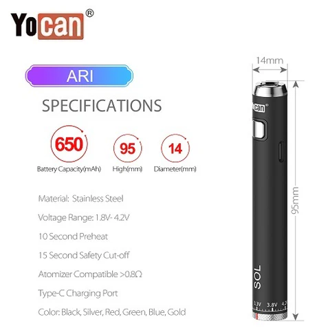 Yocan - Ari 510 Battery