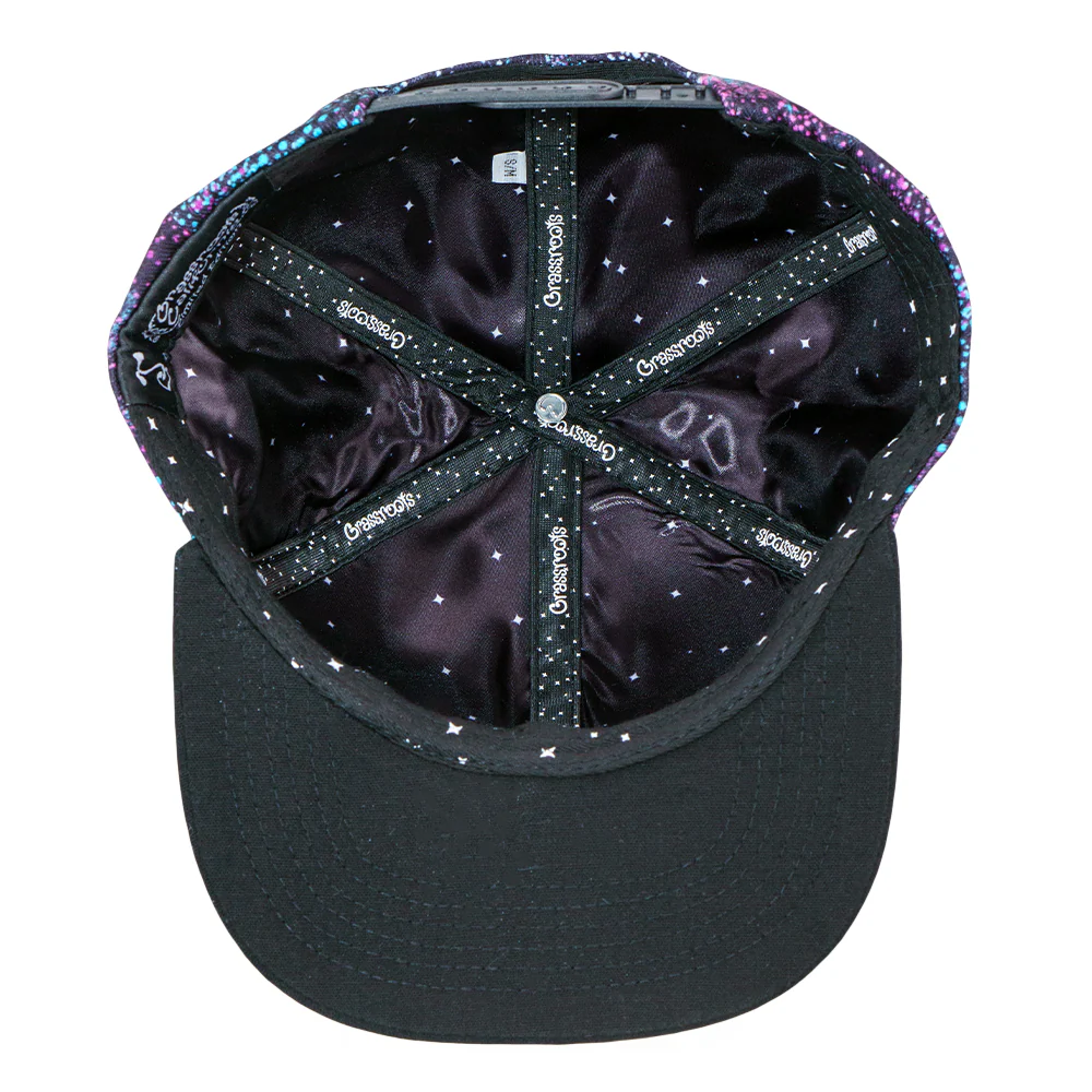 Grassroots - Toking Wizard Galaxy Snapback Hat