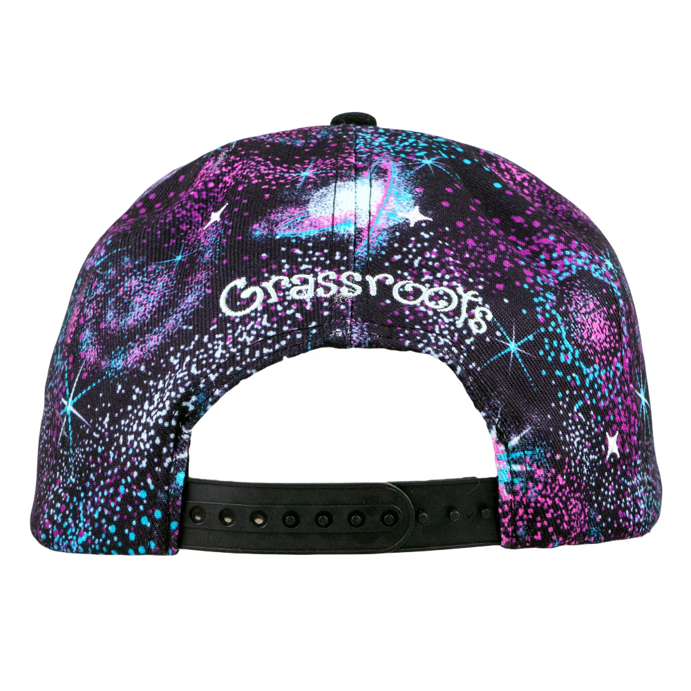 Grassroots - Toking Wizard Galaxy Snapback Hat