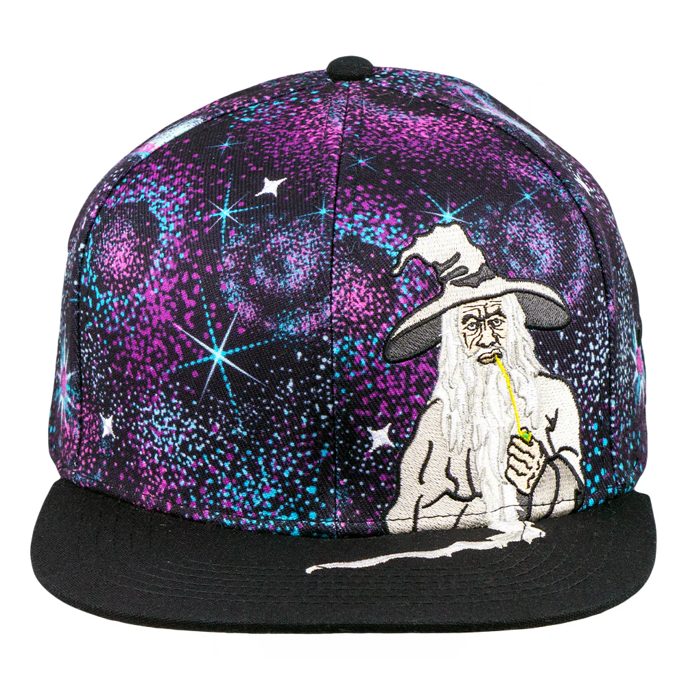 Grassroots - Toking Wizard Galaxy Snapback Hat