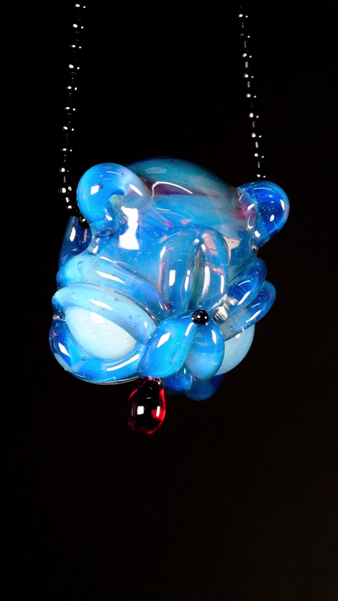 Castro Glass - Drippy Teddy Pendant - 1