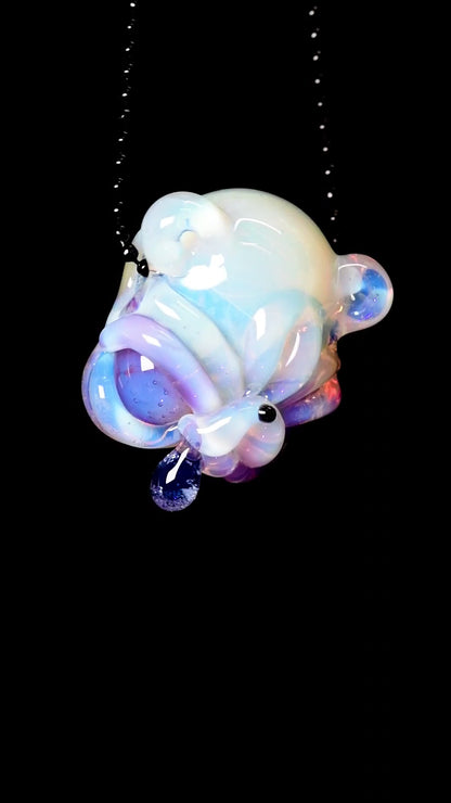 Castro Glass - Drippy Teddy Pendant - 5