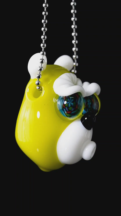 Nez Glass - Hollow Millie Eye Bear Pendant - 2