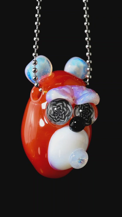 Nez Glass - Hollow Millie Eye Bear Pendant - 1