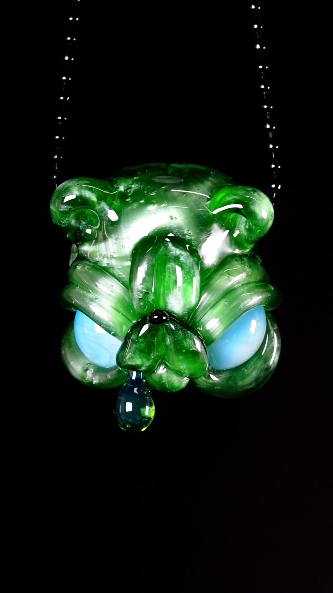 Castro Glass - Drippy Teddy Pendant - 2