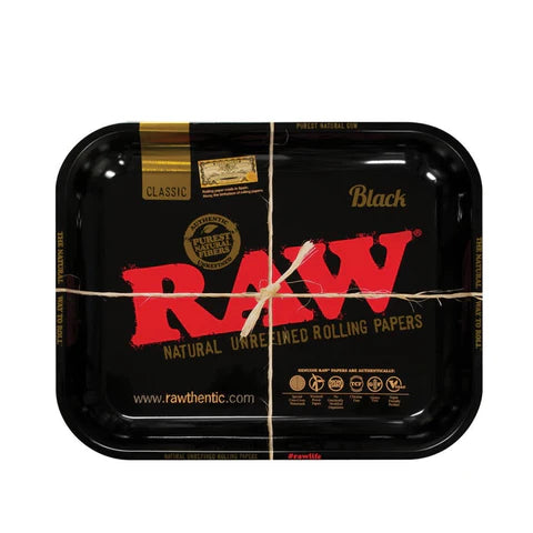 Raw - Black Large Rolling Tray