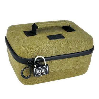 RYOT Safe Case Carbon Series w/ SmellSafe & Lockable Technology w/ Lock - Large 4.0L