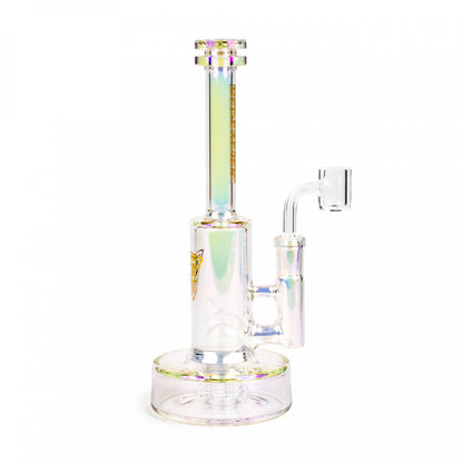 Red Eye Tek - 9" Tall Green Metallic Terminator Finish Avalon Concentrate Rig / Red Wine