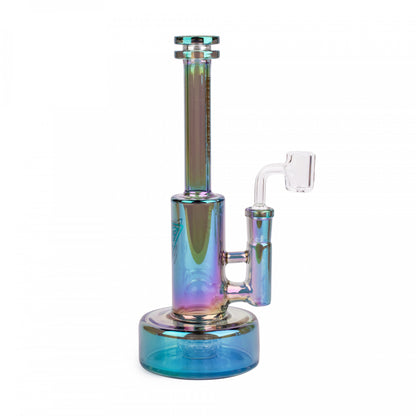 Red Eye Tek - 9" Tall Green Metallic Terminator Finish Avalon Concentrate Rig / Red Wine