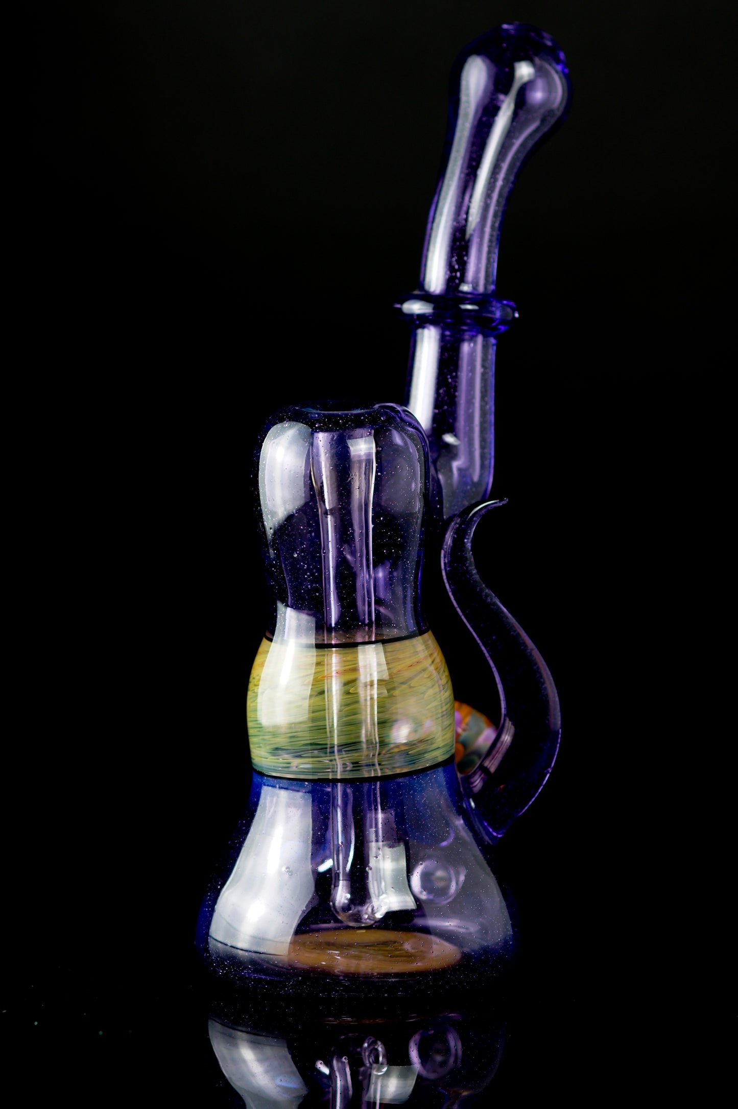 Hippo Glass - Purple Loli Sherlock Bubbler 10mm