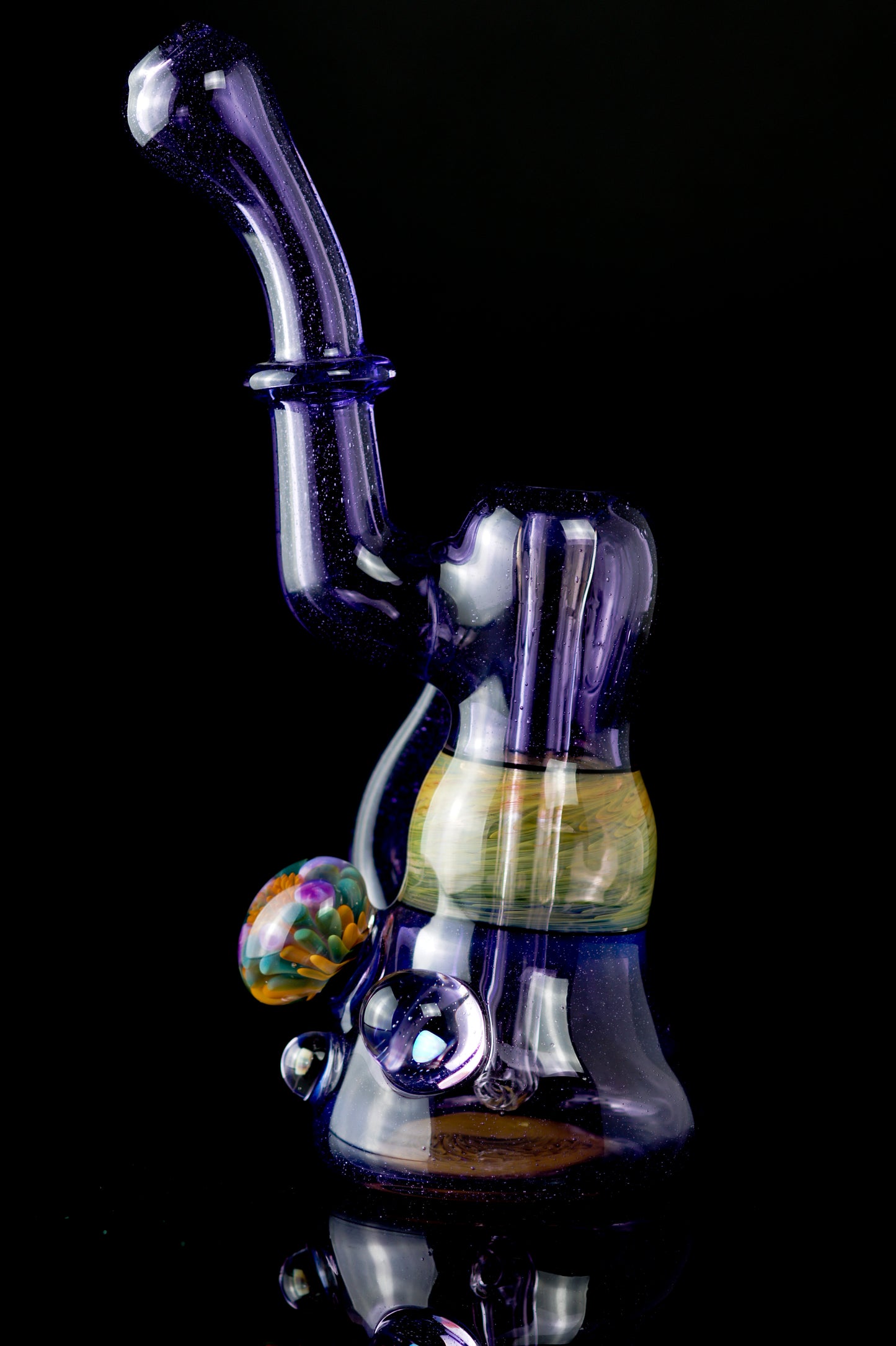 Hippo Glass - Purple Loli Sherlock Bubbler 10mm