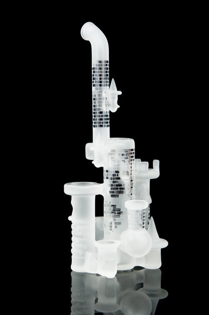 Jebb Glass - Patterned Clear Mini Castle