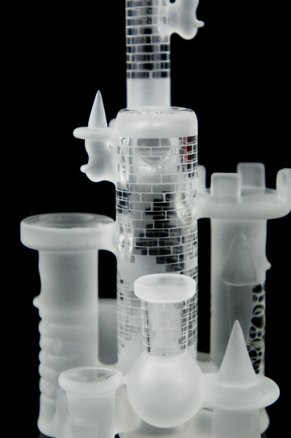 Jebb Glass - Patterned Clear Mini Castle