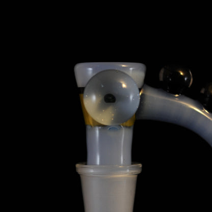 Boroman Glass - Fully Worked 18mm Blue/Yellow Mica Cabs Martini