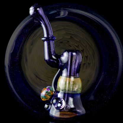 Hippo Glass - Purple Loli Sherlock Bubbler 10mm